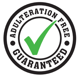 Logo of the adulteration-free guarantee