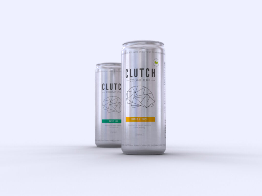 brain-boosting beverages with Sunfiber® and Sunphenon® from Clutch Cognition