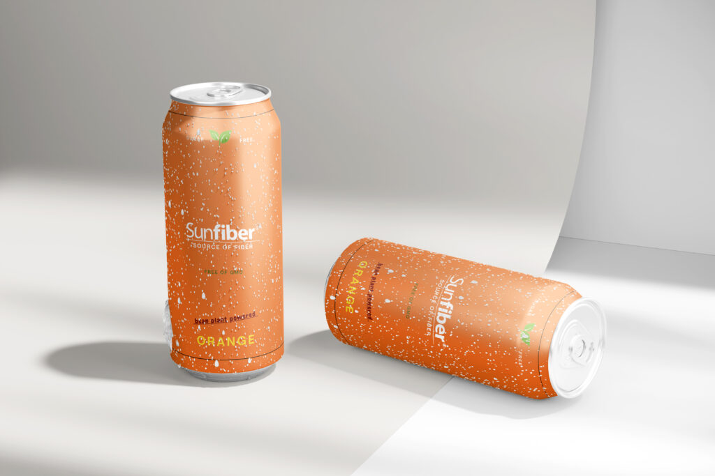 Picture of Sunfiber Orange soda can